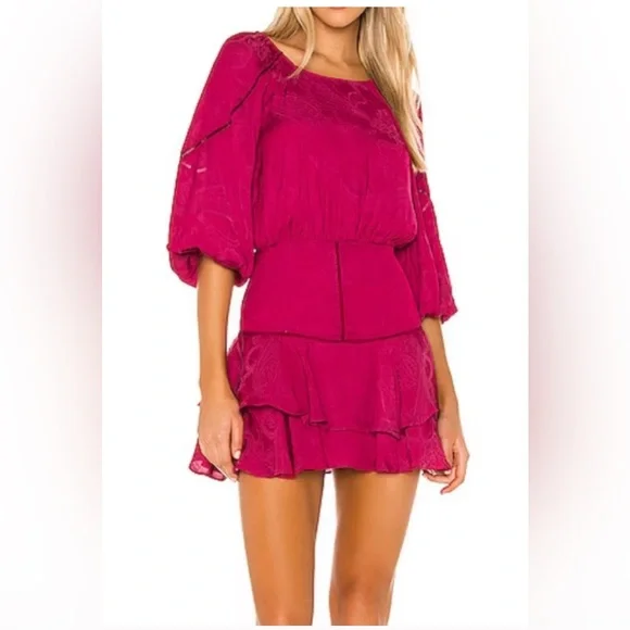 NWT Tularosa Avery Satin Mini Dress - size Large $220 - Picture 2 of 3